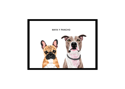 Retrato de una mascota personalizado